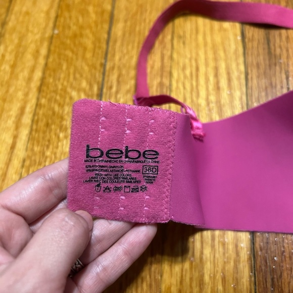 BeBe Pink/fuchsia Push Up Bra Size 36D - Picture 4 of 5